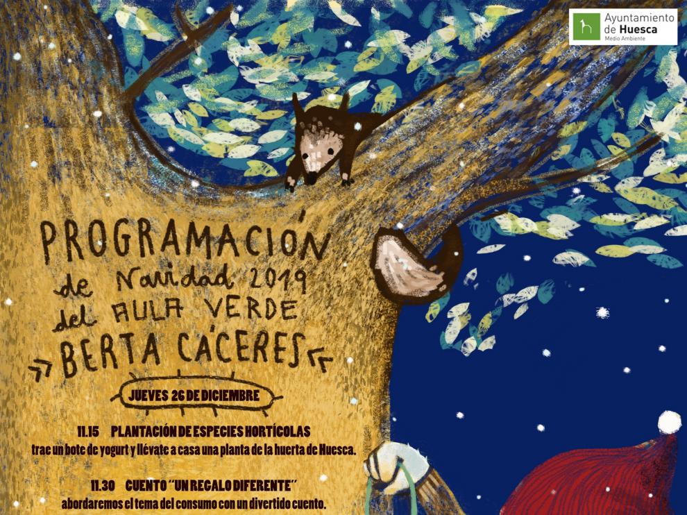 El Aula Verde "Berta Cáceres" de Huesca organiza diferentes actividades navideñas