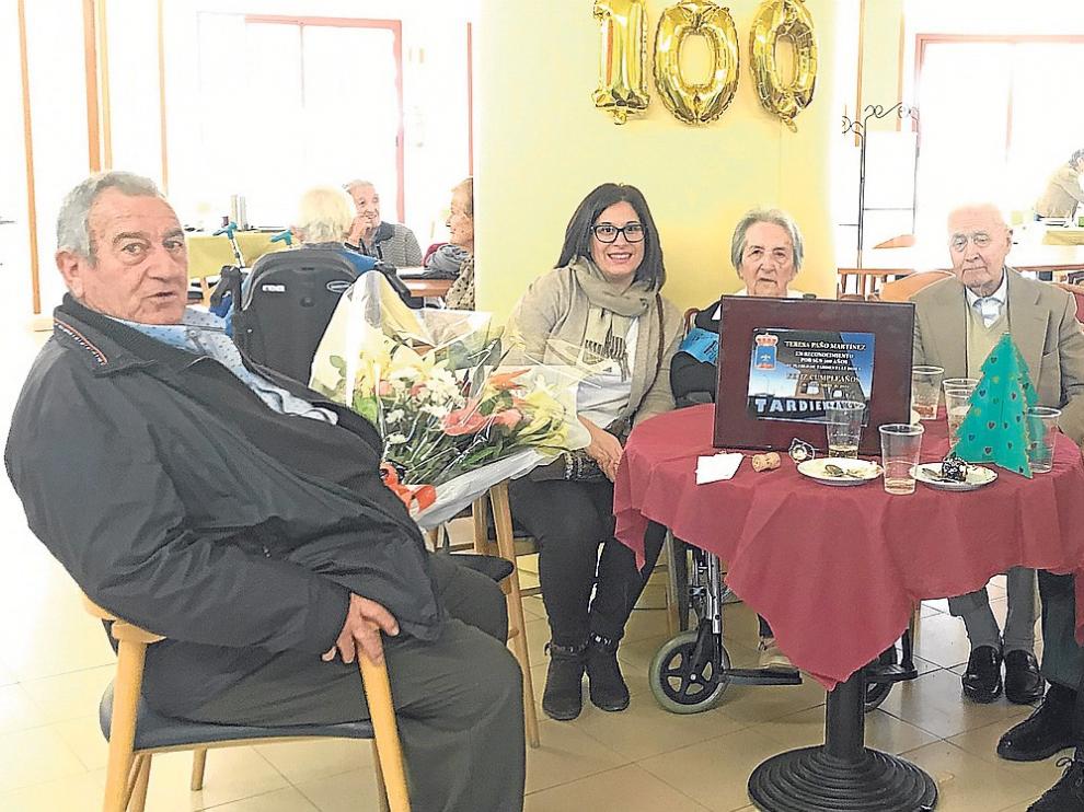 Teresa Paño, de Tardienta, cumple cien años