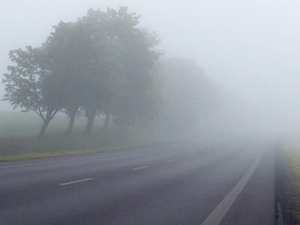 La niebla condiciona la circulación en varios tramos de carreteras de Huesca