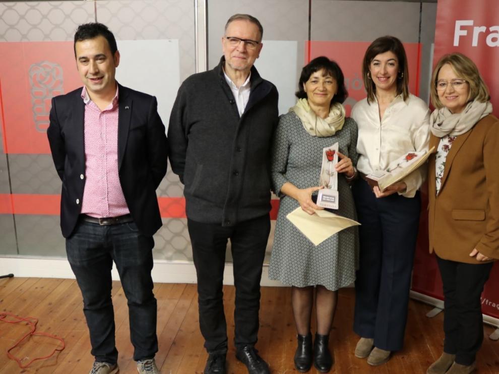 El PSOE de Fraga distingue a María Ángeles Aragón y Patricia Millanes