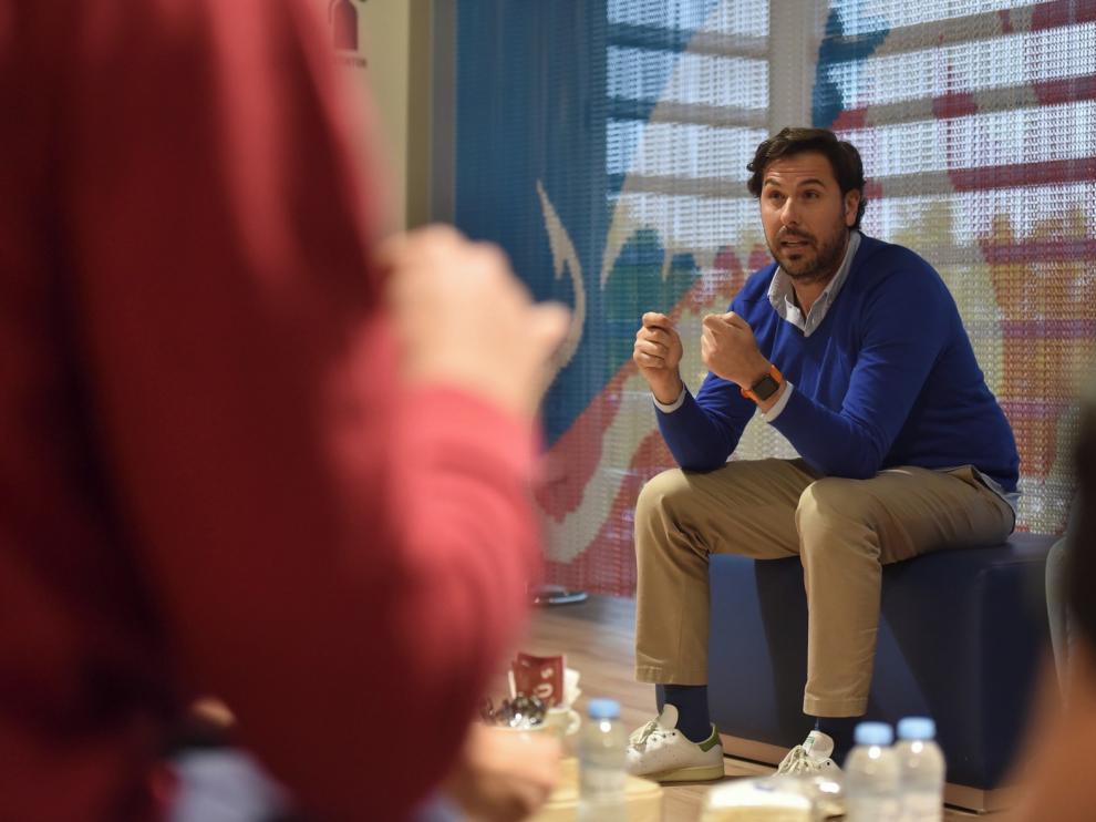 Rubén García, director deportivo de la SD Huesca: "Tenemos que ser humildes pero fuertes, ir tranquilos, exigencia con sentido común"