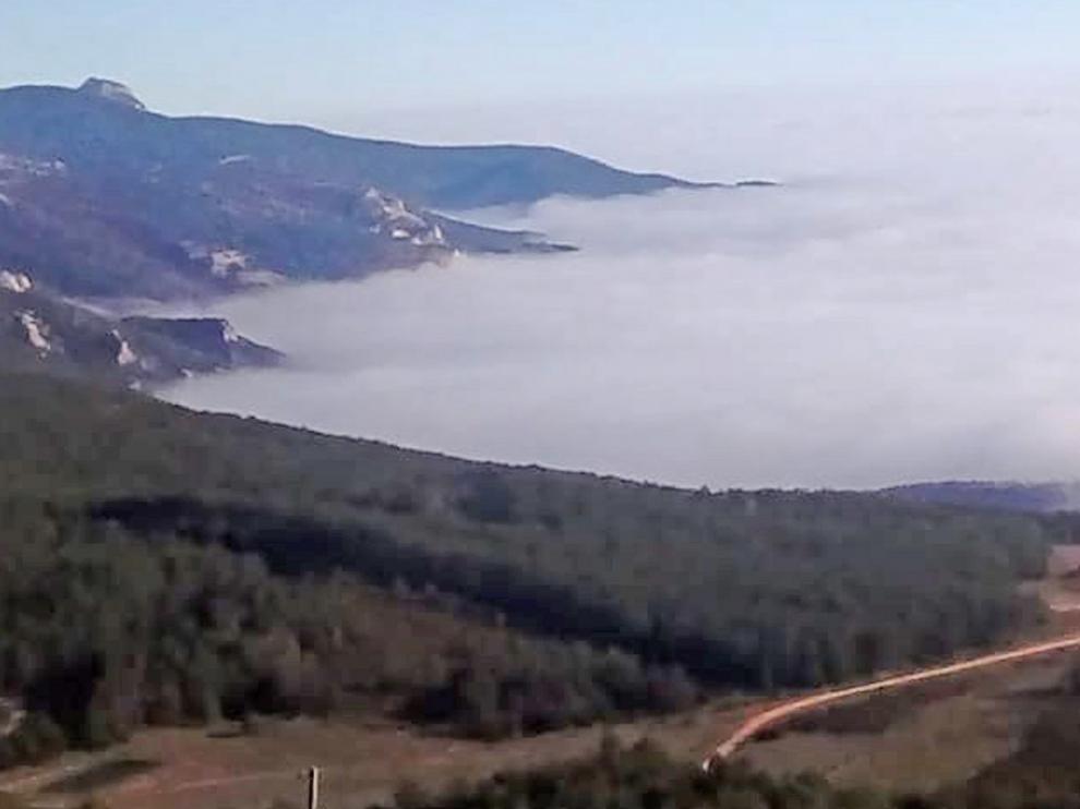 La niebla permanece en la ciudad de Huesca con mínimas bajo cero, según la Aemet