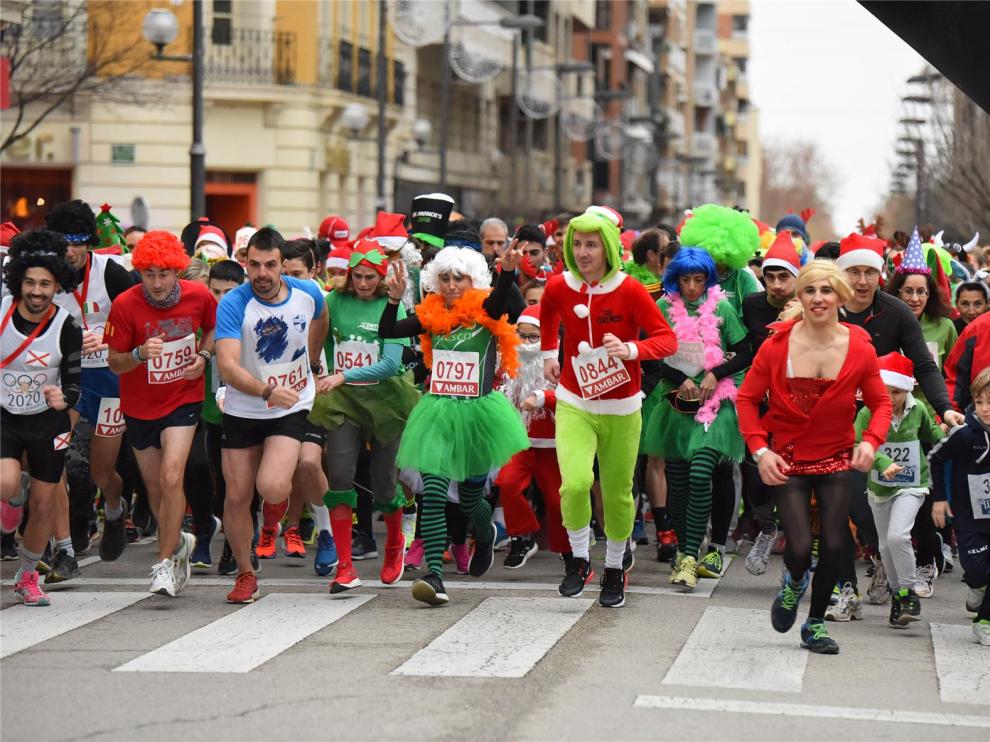 La San Silvestre 2019 de Huesca, el mejor remedio contra el frío