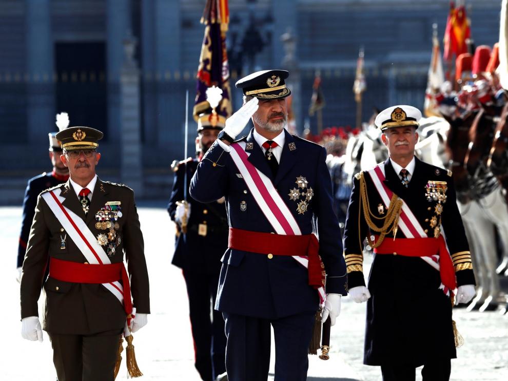 El Rey destaca el compromiso de las Fuerzas Armadas con España y la Constitución