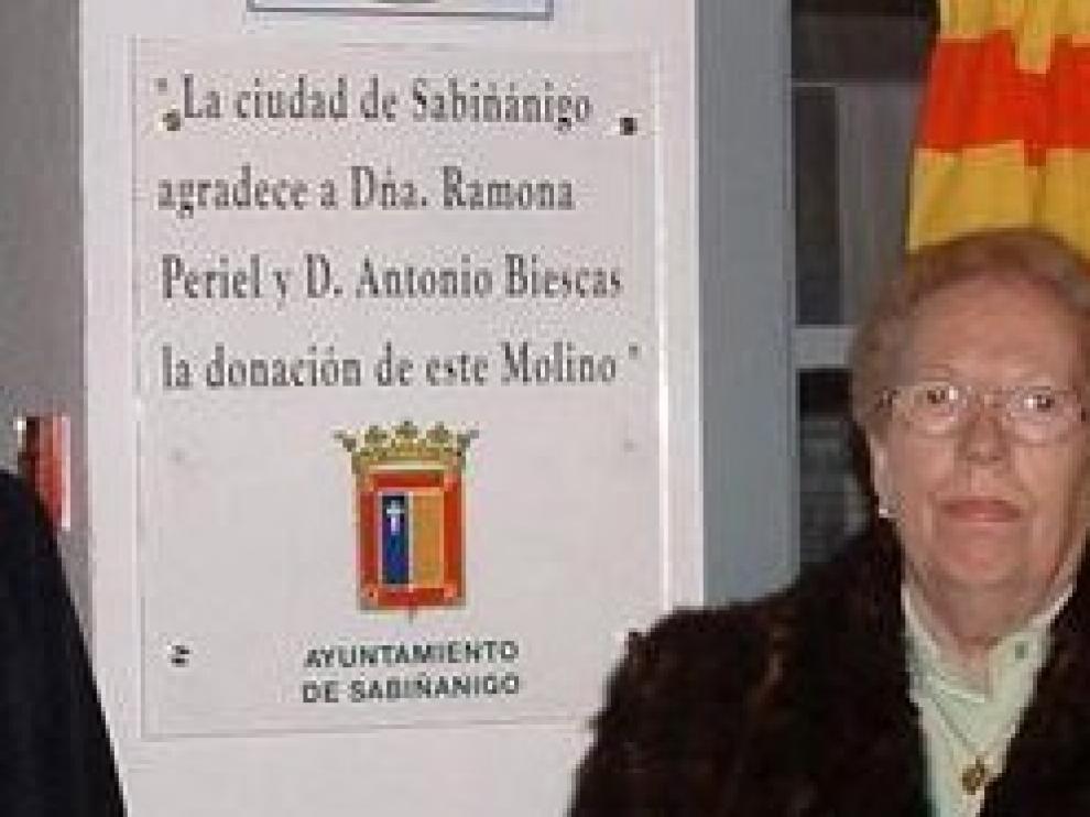 Muere Ramona Periel, donante del molino con su nombre