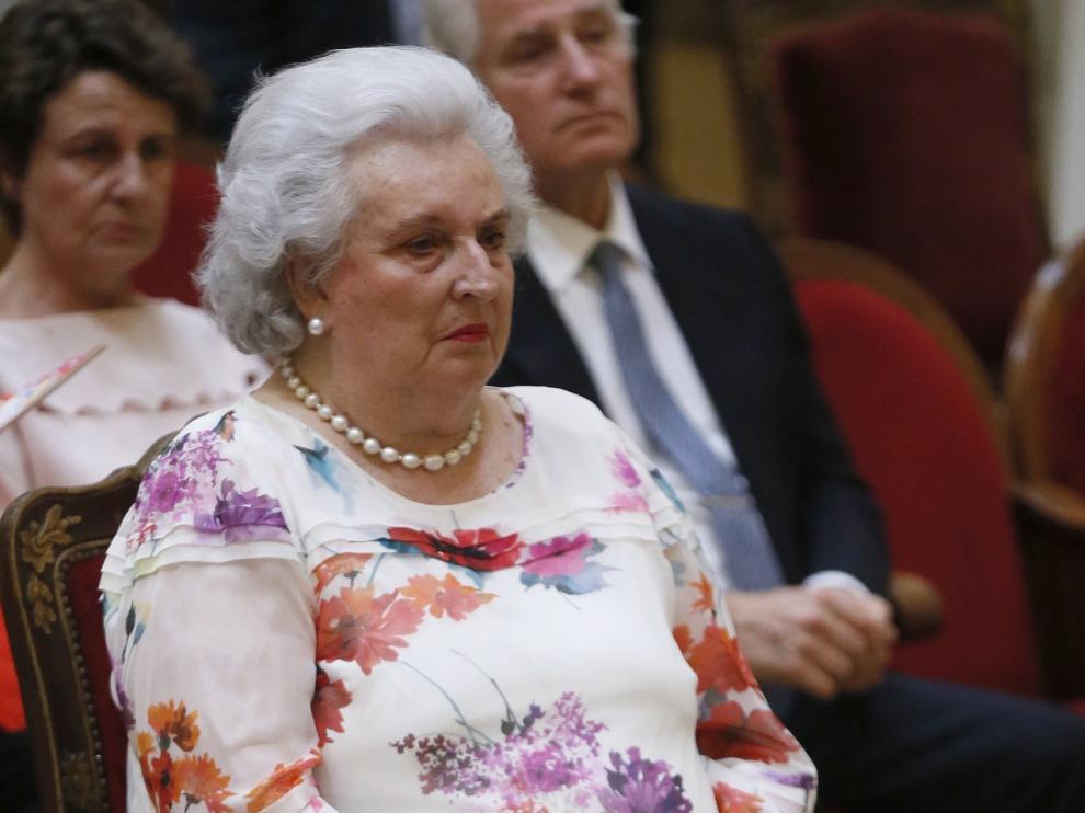 Pilar de Borbón, ingresada en una clínica en Madrid