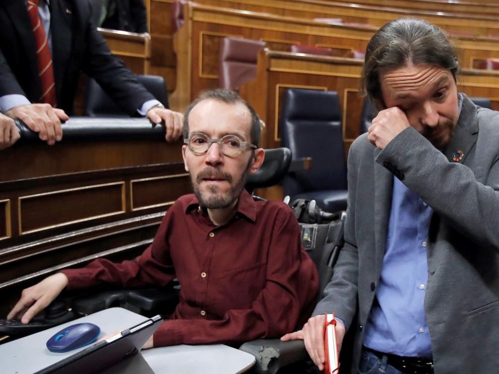 Pablo Iglesias rompe a llorar tras el pleno de investidura