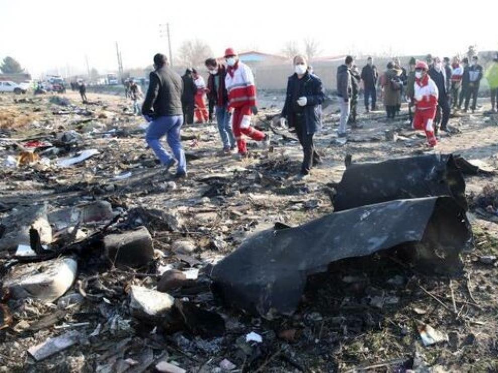 Mueren todas las personas a bordo del avión ucraniano estrellado en Teherán