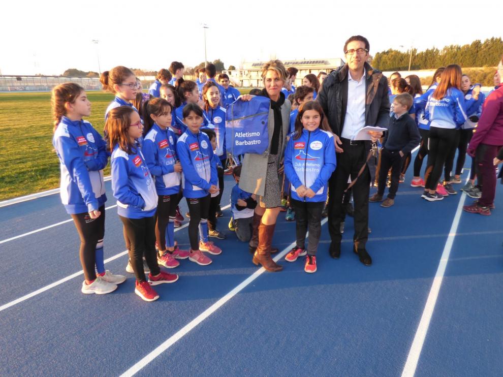 Las nuevas pistas de Barbastro gustan a la delegación argelina