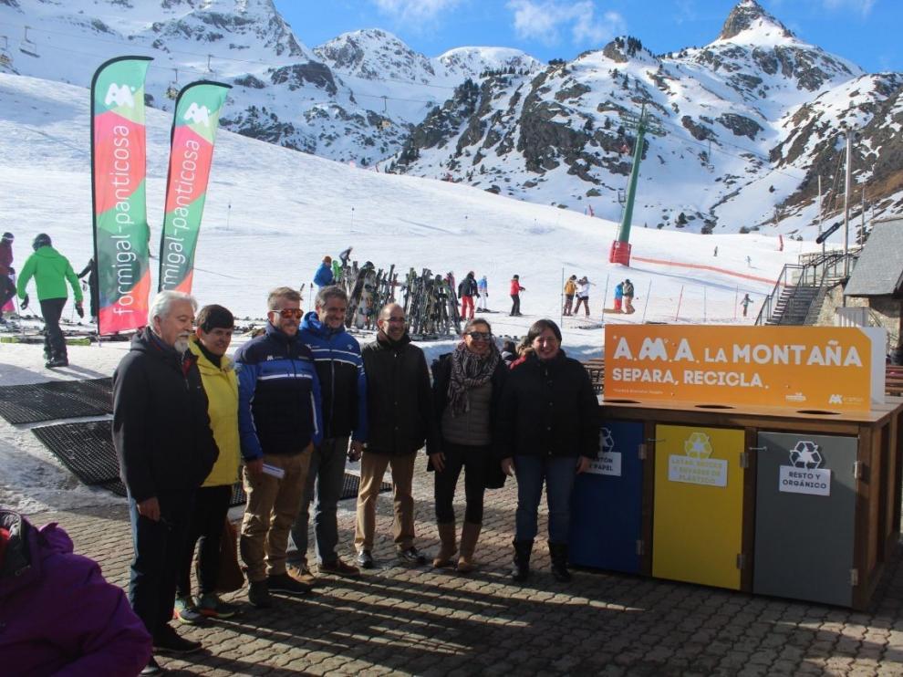 Fomentan el reciclaje en las pistas de esquí de Aramón