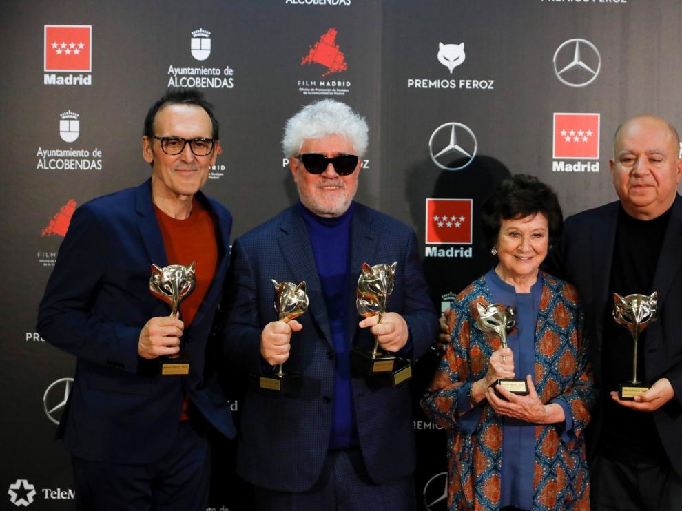 "Dolor y gloria" arrasa en la ácida gala de los Premios Feroz
