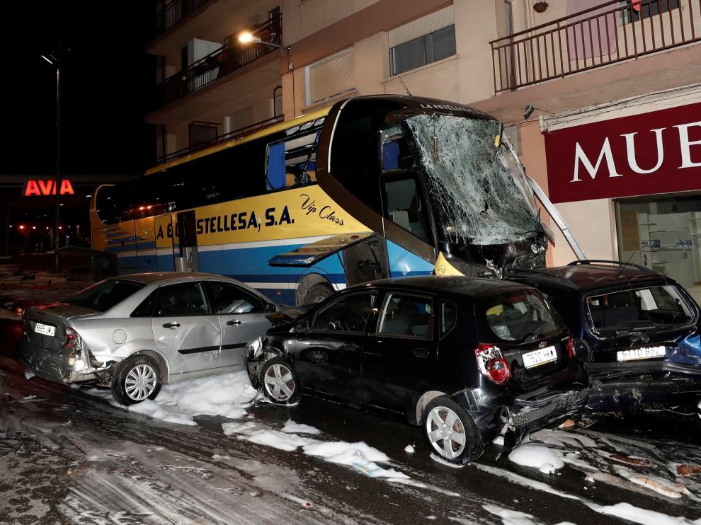Mueren dos niños de 5 y 8 años en un accidente múltiple en Estella (Navarra)