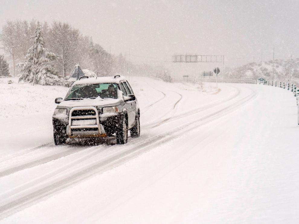 CSIF pide medidas para que los profesores no tengan que arriesgarse en la carretera en días de grandes nevadas