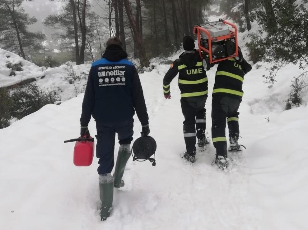 Abiertos los accesos a la mitad de los 70 núcleos aislados en Aragón