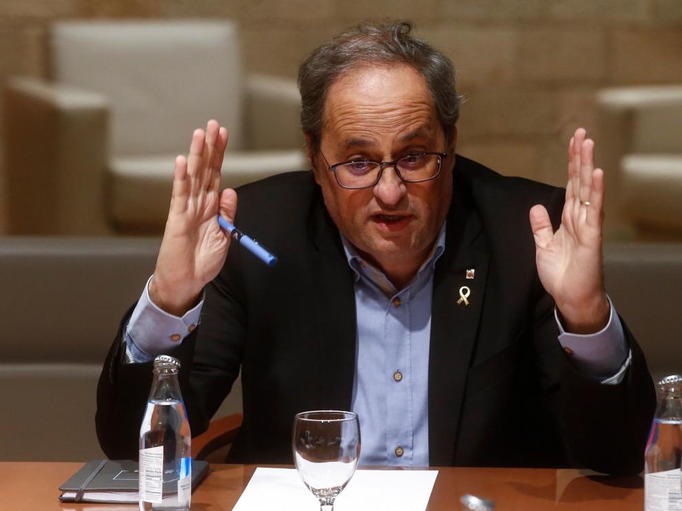 Mantienen la orden de retirar el acta de diputado a Torra