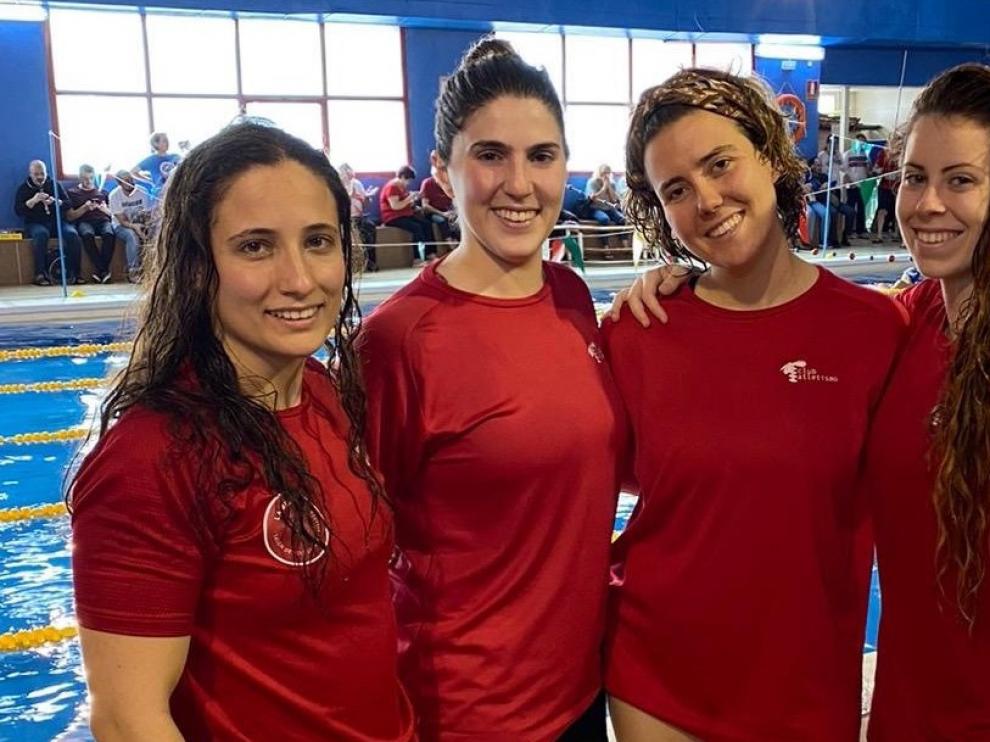 Gran actuación del equipo del Club Atletismo Huesca en la Liga Nacional