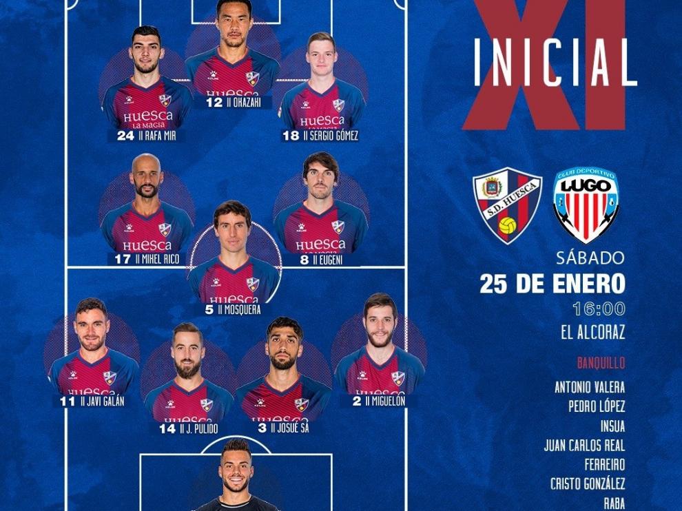 HUESCA, 2 - LUGO, 1