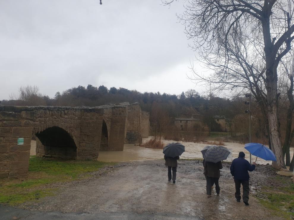 El río Isábena, hasta los topes