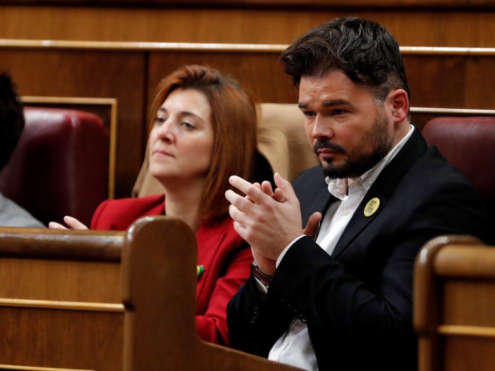 Rufián niega que amenazara a Sánchez pero sí le pidió respetar lo acordado