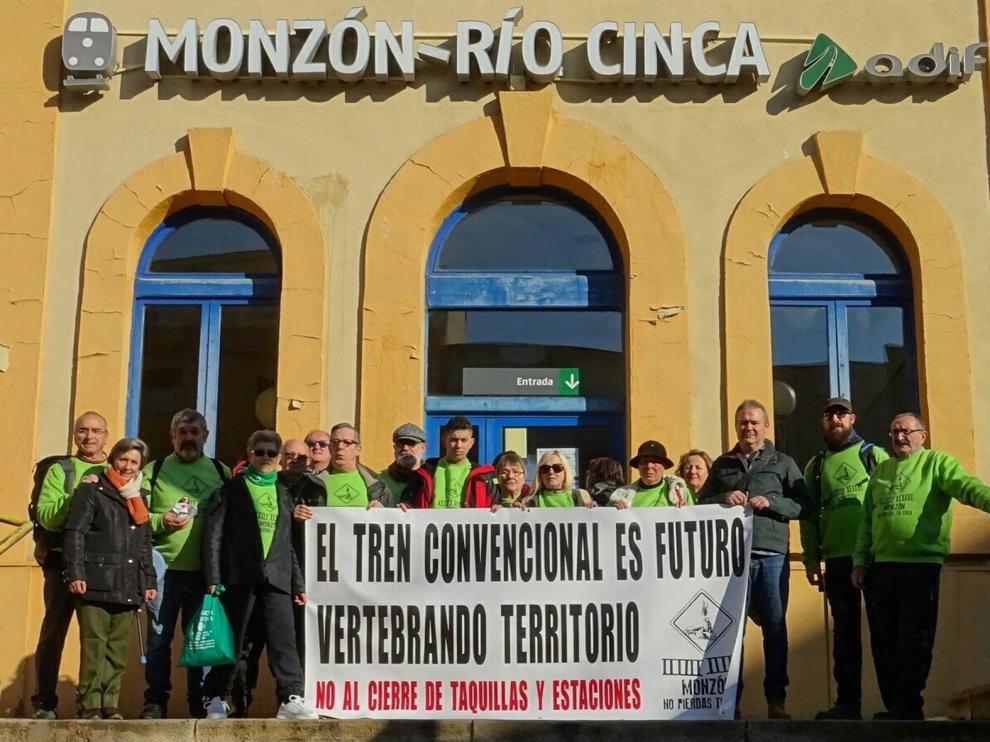 Cambiar Monzón extiende su defensa del tren por Aragón