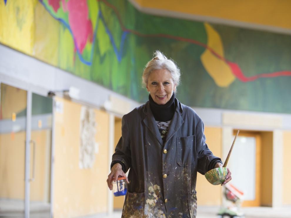La artista oscense Teresa Ramón realizará visitas guiadas a su exposición del Pablo Serrano