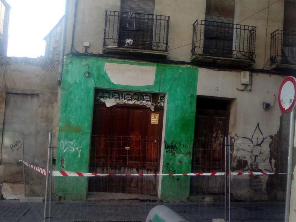 Problemas en otro edificio del entorno de la iglesia de San Pedro el Viejo de Huesca
