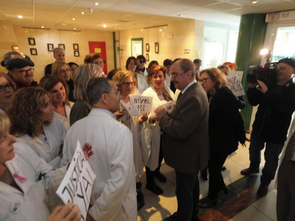 El personal no sanitario del Hospital San Jorge de Huesca reclama el complemento de la carrera profesional