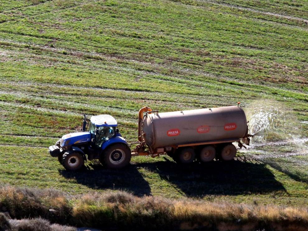 Inquietud en las zonas vulnerables a nitratos de Huesca por las tablas de purines