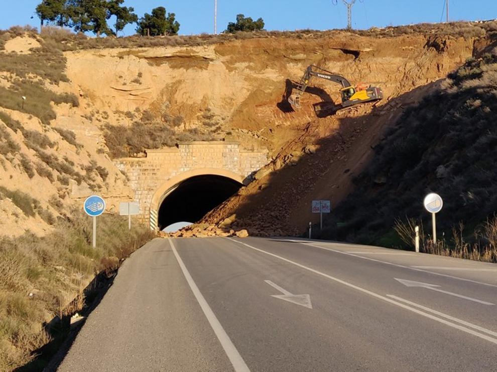 El túnel de la N-II a la salida de Fraga permanecerá cerrado la próxima semana