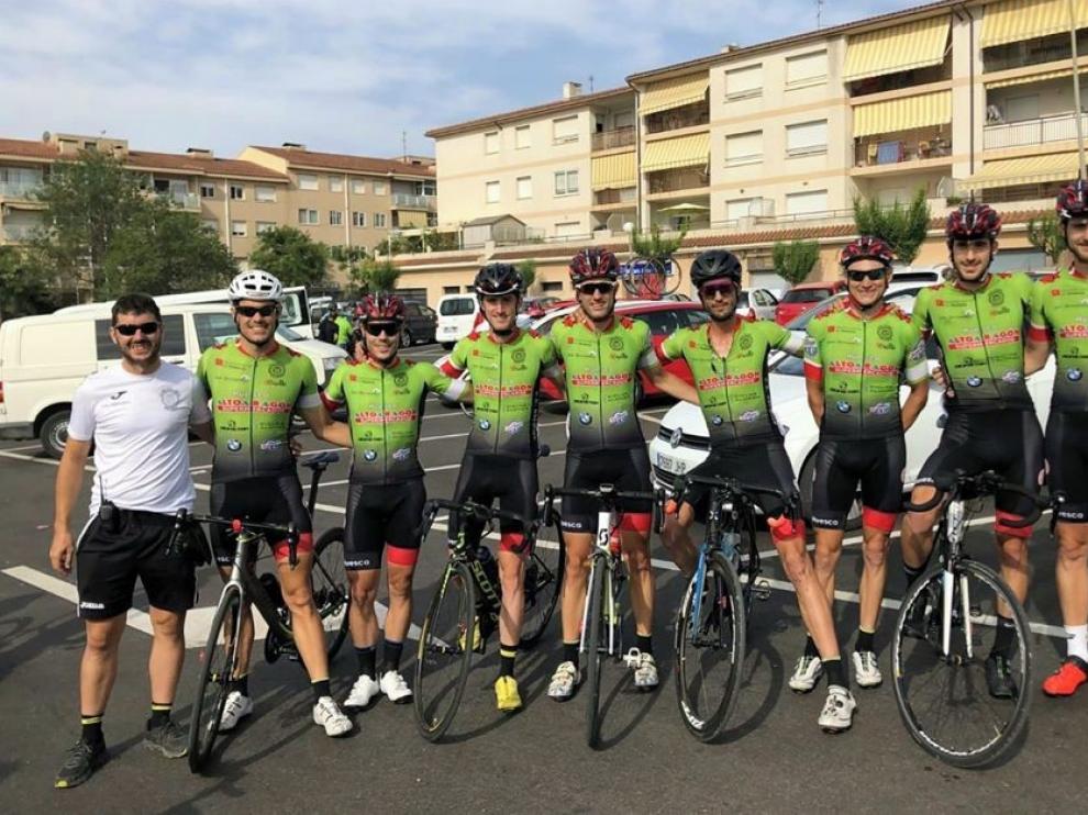 Exigente estreno para el equipo ciclista Renault Auto Cuatro-CC Oscense