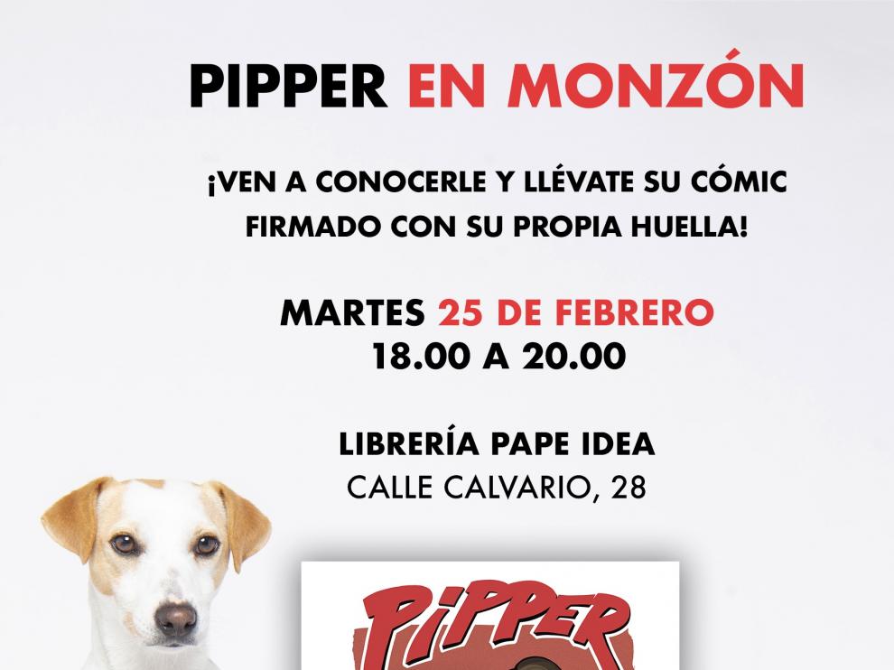 Pipper, el perro influencer, visitará Monzón los días 24 y 25 de febrero