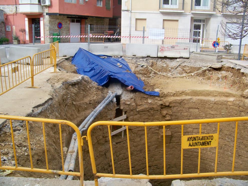 Finaliza la excavación del pozo de hielo localizado en Fraga