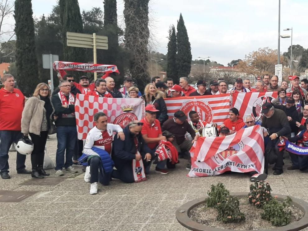 GALERÍA DE IMÁGENES del partido y afición del Girona-Huesca