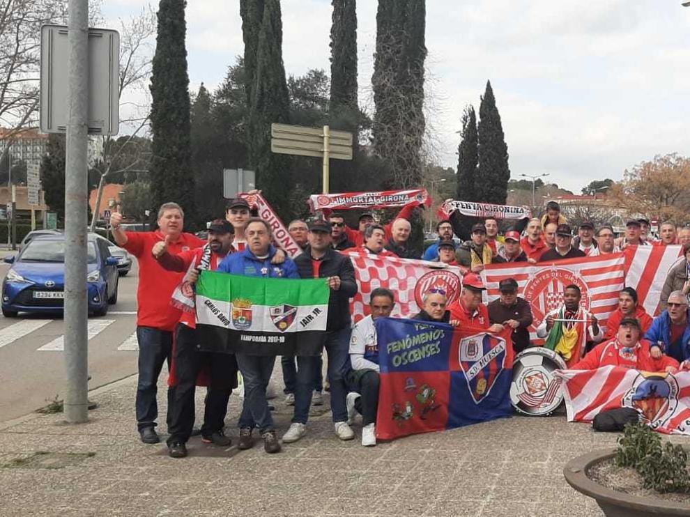 Otro mazazo para la "marea" azulgrana que volvió a animar al Huesca en Gerona