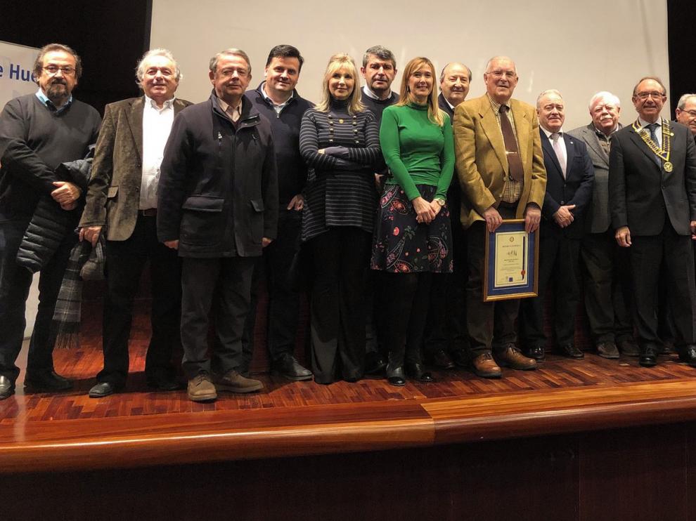 El Rotary Club de Huesca otorga su distinción a Fernando Biarge