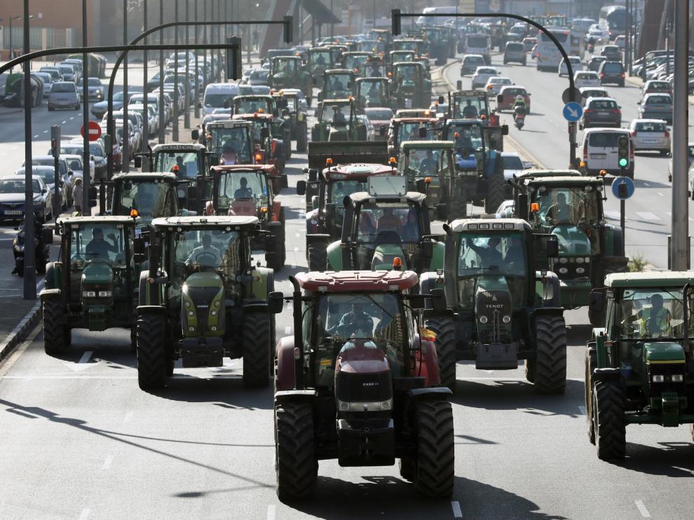 Tractorada en Zaragoza el 10 de marzo para pedir políticas justas