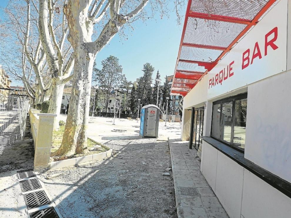 El Parque Bar de Huesca entrará en servicio en primavera con un aspecto renovado