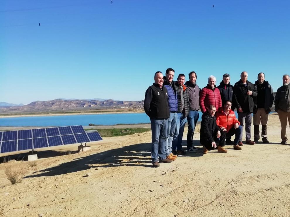 Comunidades de Regantes de Castilla-León visitan la nueva balsa del Flumen