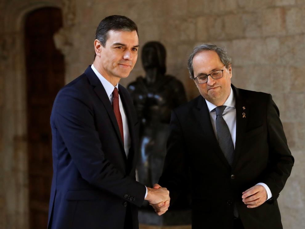 Sánchez y Torra discrepan por la fecha de la mesa de diálogo