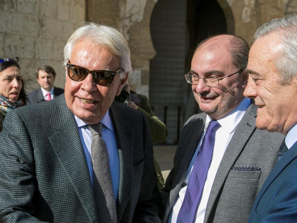 Lambán elogia a Felipe González como el hombre de Estado más importante del siglo XX "jamás me ha decepcionado"