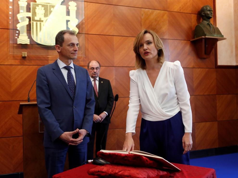 Pilar Alegría espera ser "puente" entre el Gobierno y Aragón