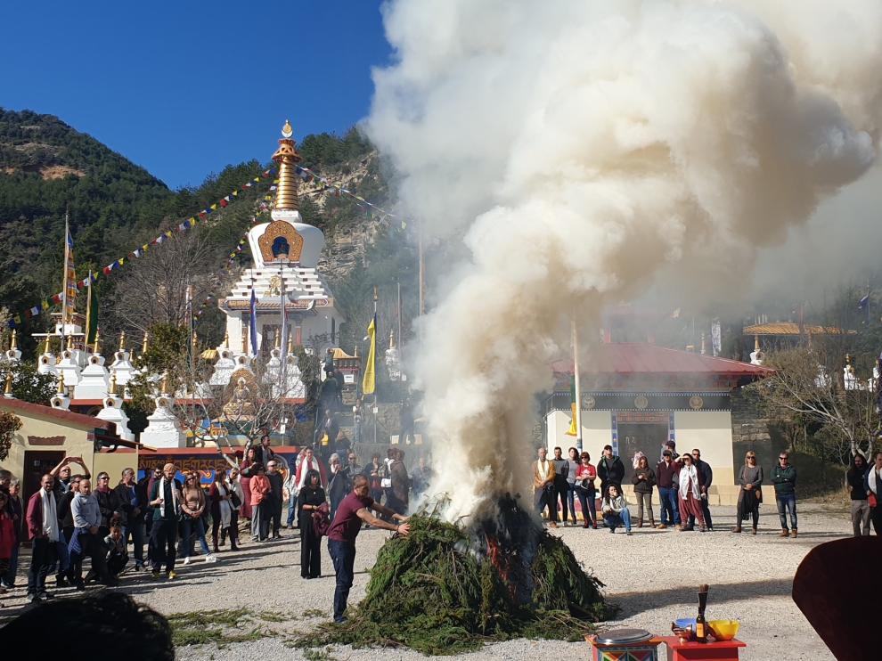 El templo de Panillo recibe con alegría el Año de la Rata de Metal