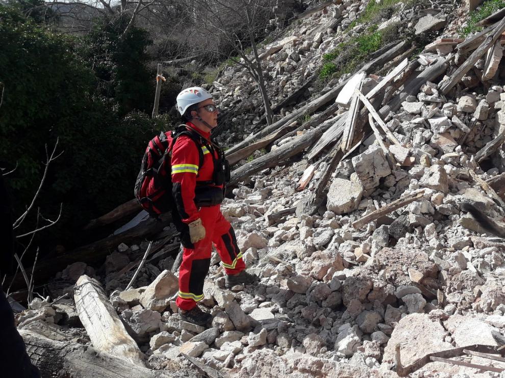 Bomberos de España y Francia hacen prácticas de riesgo sísmico