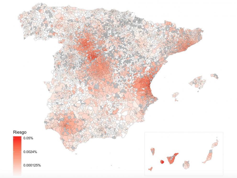 Diseñan un modelo matemático que predice el riesgo de nuevos contagios por coronavirus en España