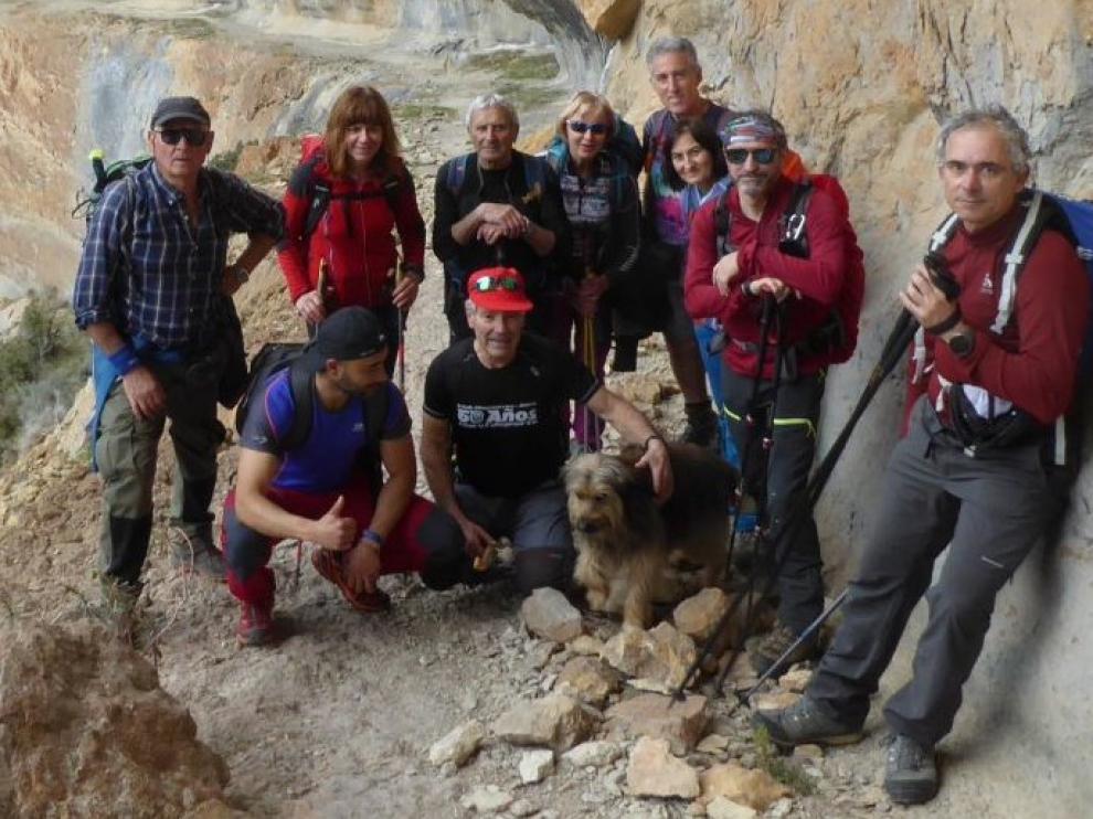 Mayencos recorre la ruta de las fajas del Mascún superior