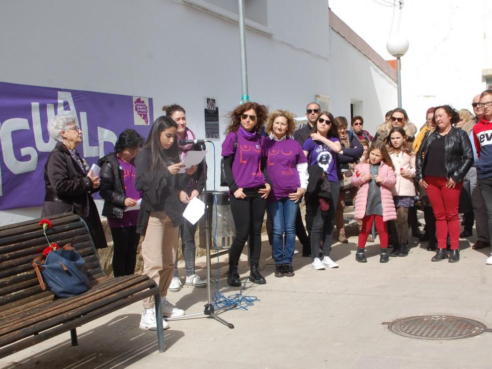 El Observatorio Feminista Monegros Elisa García exige sororidad en Sariñena