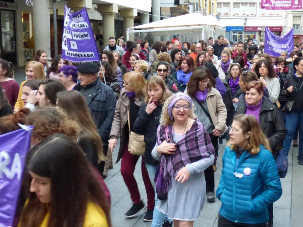 El 8M reúne a cerca de 300 mujeres en varias localidades del Somontano