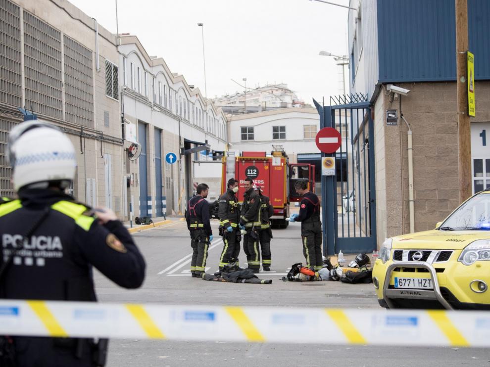 Explosión en una empresa química de Barcelona