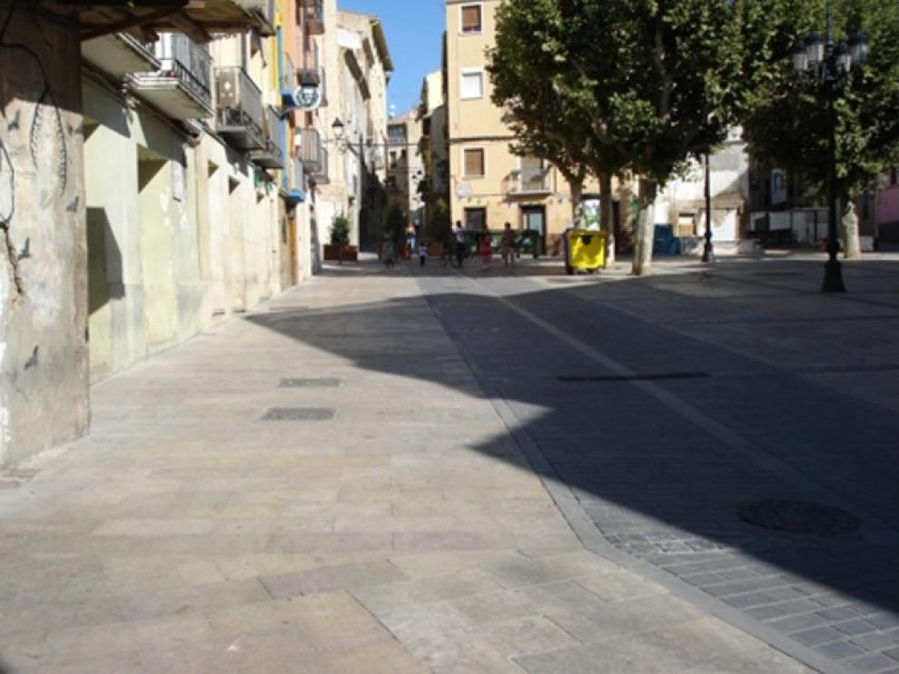 Cierran los bares de la plaza de Los Fueros de Huesca por el coronavirus