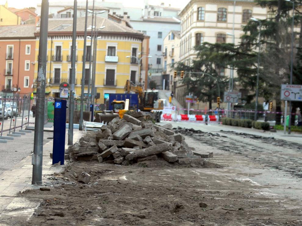 Las obras de Ramón y Cajal avanzan y se trabaja en la zanja de la zona central
